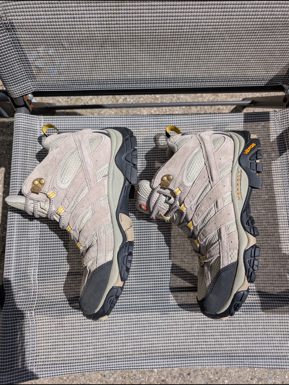 Merrell Moab Mid Hiking Boots Womens 9.5 Waterproof Vibram Trail Outdoor Shoe - Picture 4 of 8